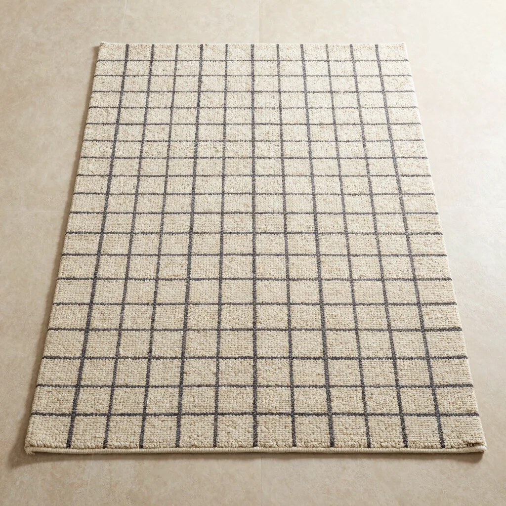 Quiet Grid Wool Rug