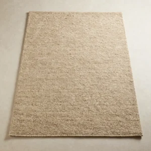 Oatmeal Loop Wool Rug