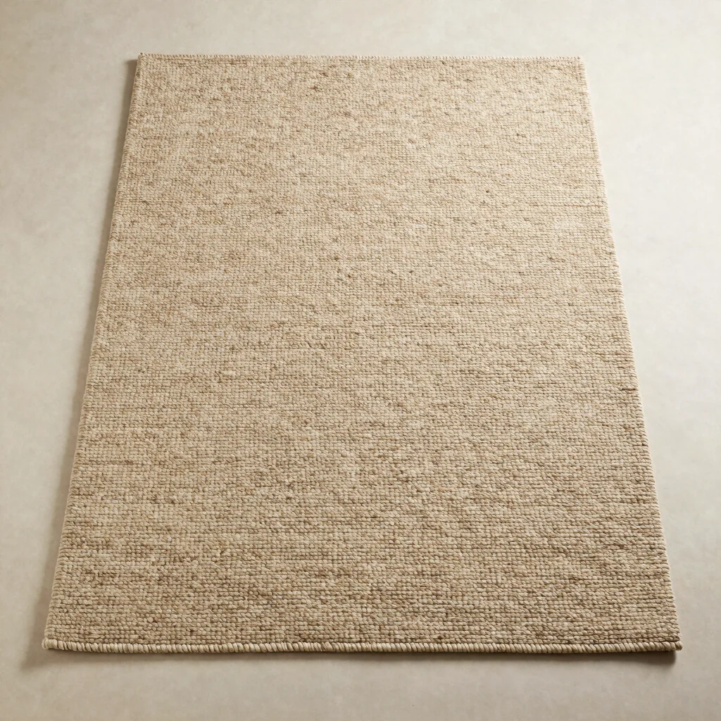 Oatmeal Loop Wool Rug